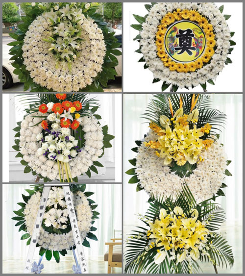 山东济宁嘉祥县马村镇李中村花圈速递